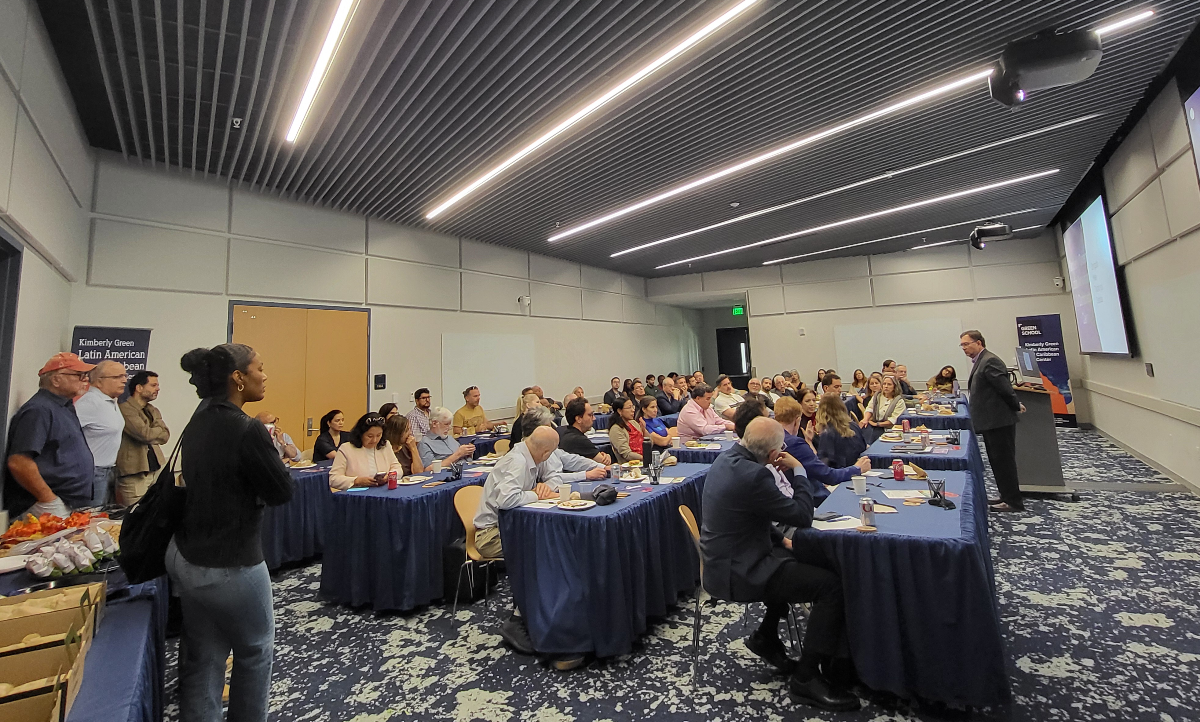 The creation of the LACC Interdisciplinary Affinity Working Groups was announced by LACC Interim Director, Dr. Jose Miguel Cruz at the LACC Affiliated Faculty Luncheon on September 25.