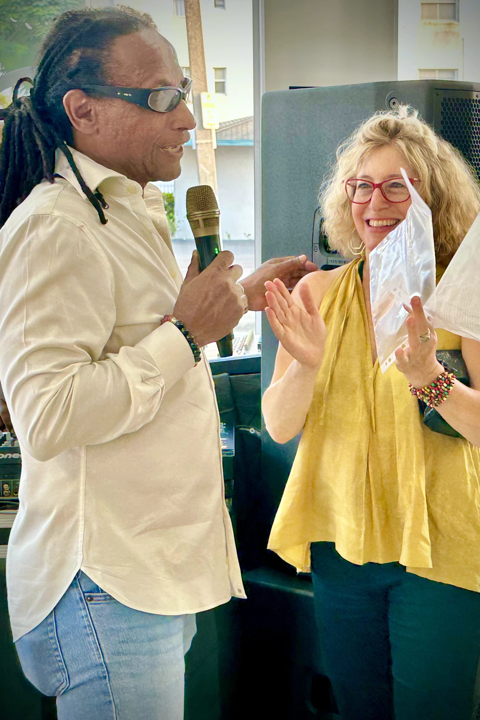 Carl Juste and Rebecca Friedman