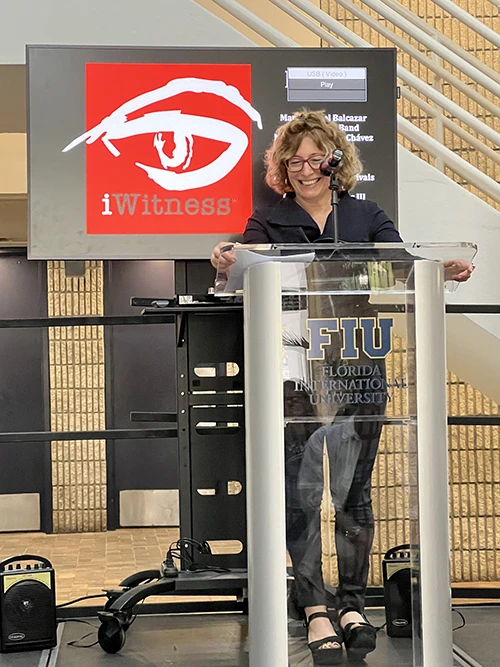 Rebecca Friedman at iWitness Weekend